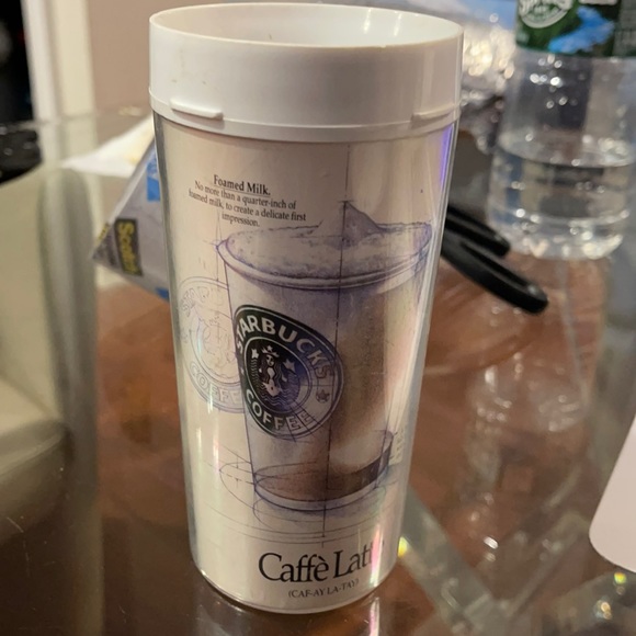 Starbucks Caffe Latte Recipe Plastic Tumbler Cup  Collectors Limited Cup - Picture 1 of 4